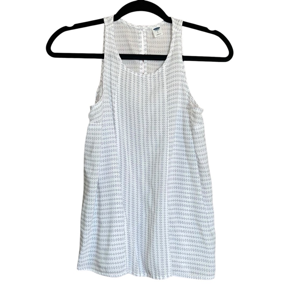 Old Navy Tank Top Girls White & Blue  Size SP